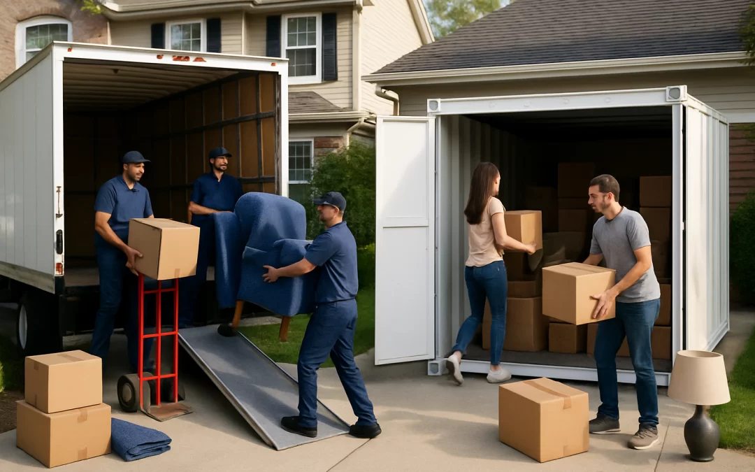 Full-Service Movers vs. Moving Containers for Long Distance Moving: Cost & Effort Breakdown