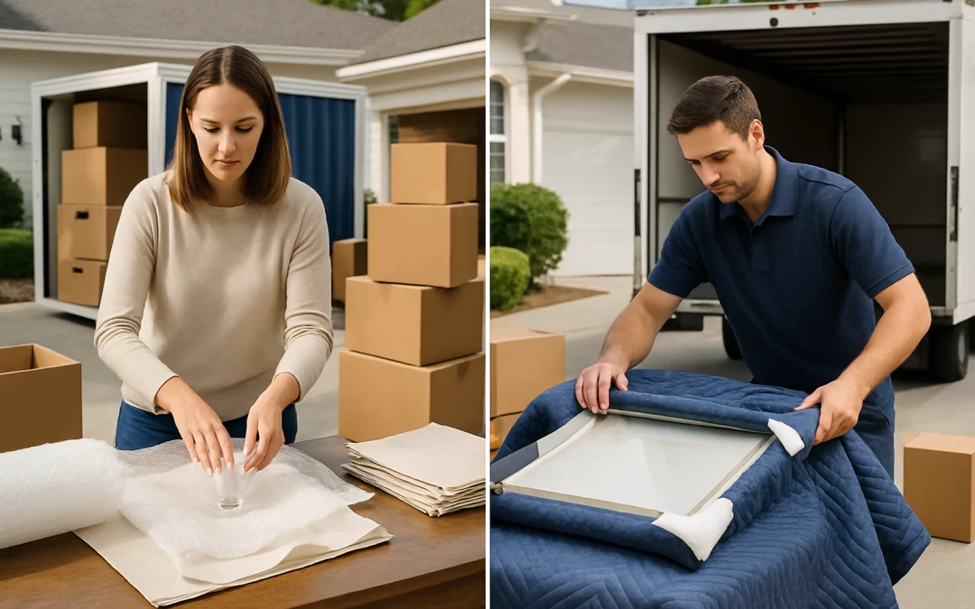 Self-Pack Moving Containers vs. Full-Service Packing for Fragile Items: Which Option Is Safer?